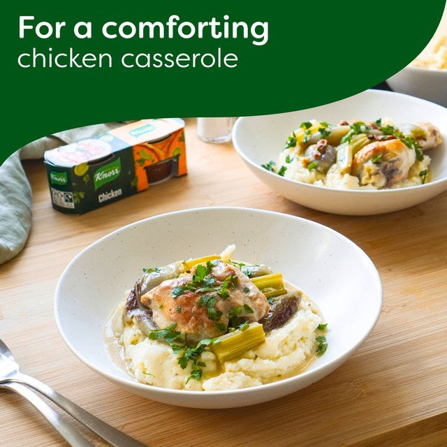 Knorr concentrated chicken stock pots pack of four 28g units, UK version