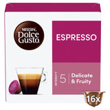 Dolce Gusto espresso pods pack of 16, imported from the UK
