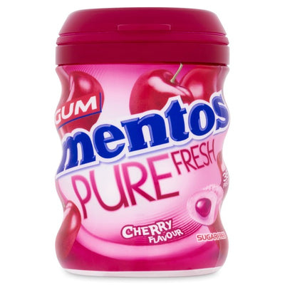 M&S Mentos Gum Pure Fresh Cherry Sugar Free Chewing Gum Bottle- Buy online at McGrocer