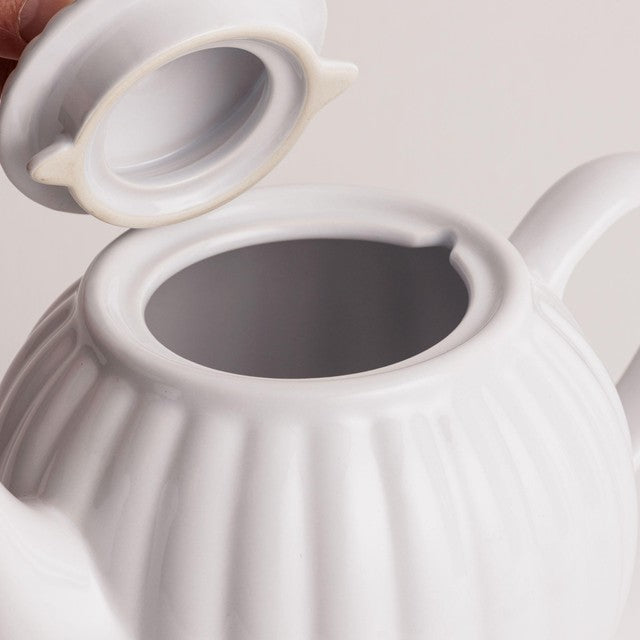 Price & Kensington Luxe Large White Teapot 1.1L, imported from the UK