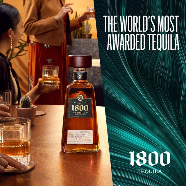 1800 Anejo Tequila aged in oak barrels (British brand)