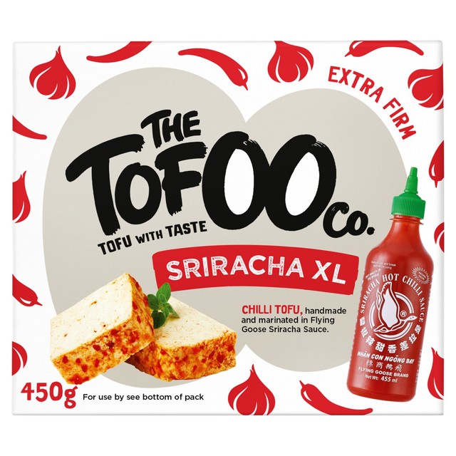 The Tofoo Co. Sriracha XL tofu 450g (British brand)