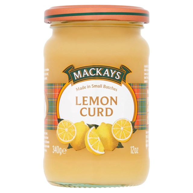 Mackays Lemon Curd 340g, imported from the UK
