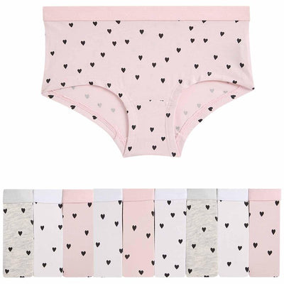 M&S 10er-Pack Herz-Shorts, bunte Unterhosen, 11-12 Jahre