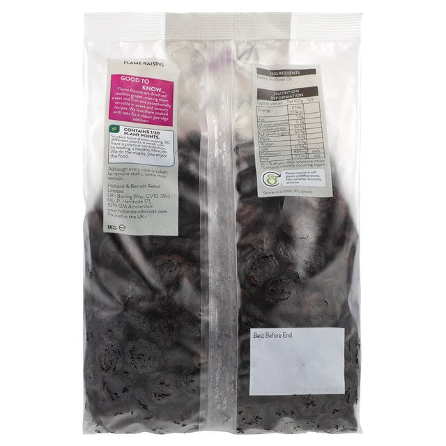 Holland & Barrett Flame Raisins 1kg, UK version