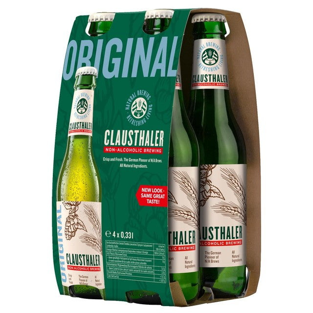 Clausthaler Original Lager Alcohol Free 4 x 330ml - British product