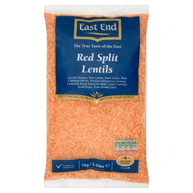 East End red split lentils 1kg - British product