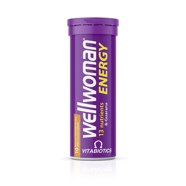 Vitabiotics WellWoman Orange Energy effervescent tablets 10 tablets (British brand)