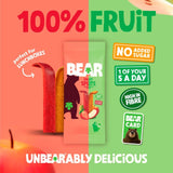 Bear fruit bars strawberry and apple 5 x 20g - British product