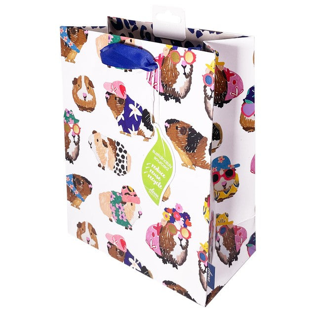 Deva Designs Guinea Pigs medium gift bag, UK version
