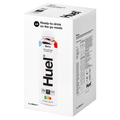 M&S Multipack de Boissons Remplacement de Repas Prêt à Boire Huel RTD Fruits Rouges 4 x 500ml - Acheter en ligne sur McGrocer
