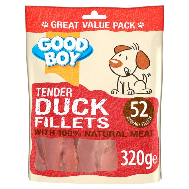 Good Boy Tender Duck Fillets dog treats 320g, UK version