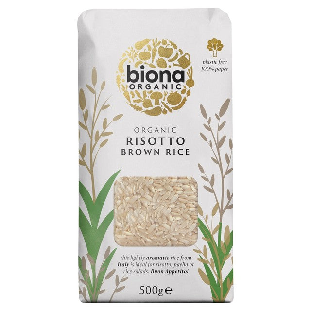 Biona Organic Risotto Rice Wholegrain 500g - British product