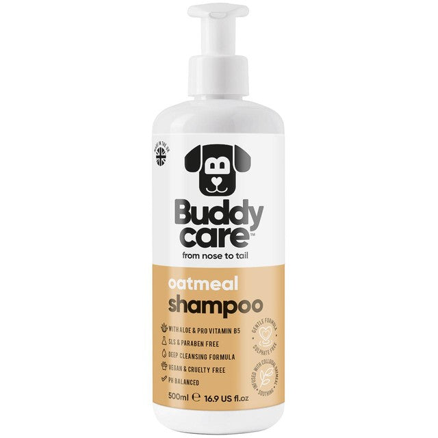 Buddycare oatmeal dog shampoo 500ml - British product