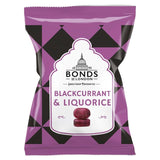Bonds blackcurrant and liquorice boiled sweets (British brand)