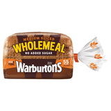 Warburtons wholemeal sliced medium bread loaf, imported from the UK