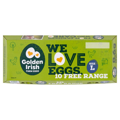 Goldene Irische Freiland-Eier 10er Pack