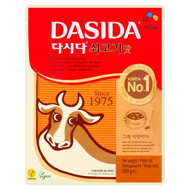 CJ Dashida beef flavoured soup stock 300g, imported from the UK