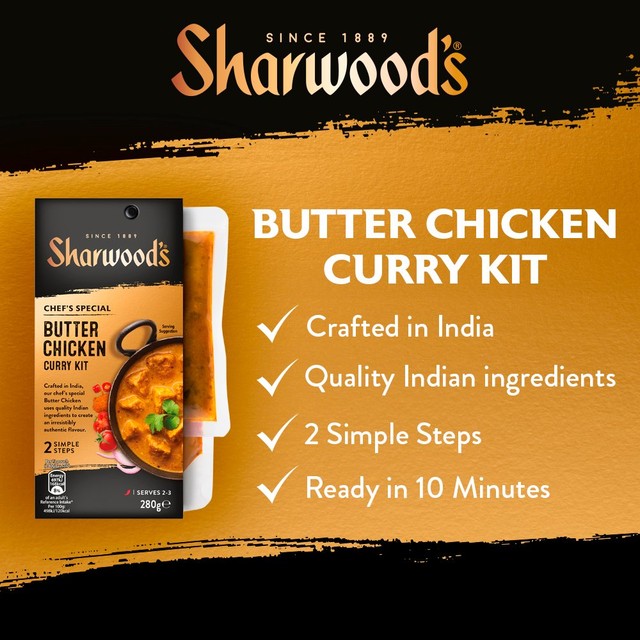 Sharwood's butter chicken curry sauce kit (British brand)