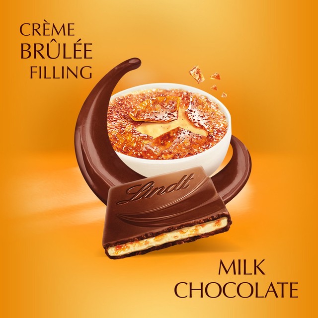 Lindt Creme Brulee chocolate bar 150g, UK version
