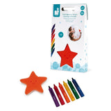 Janod bath colouring set with pencils and sponge - British product