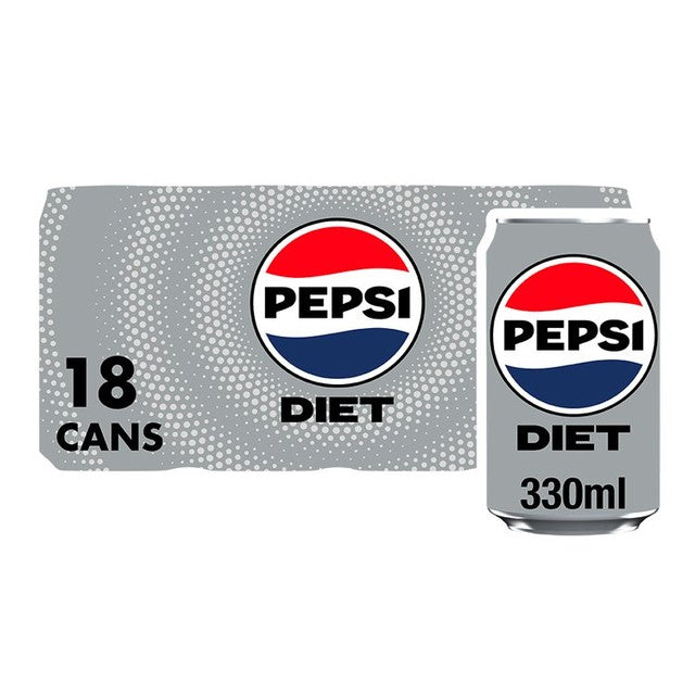 Pepsi diet cola 18 x 330ml - British product