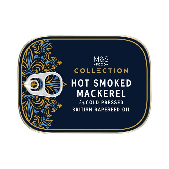 M&S Hot Smoked Mackerel 110g, imported from the UK