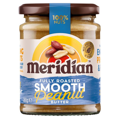 M&S Meridian Natural Peanut Butter Smooth No Salt 280g- Buy online at McGrocer