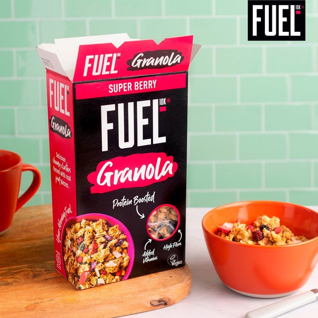 FUEL10K Super Berry granola cereal 400g - British product
