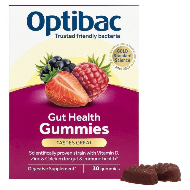 Optibac gut health gummies 30 gummies, imported from the UK
