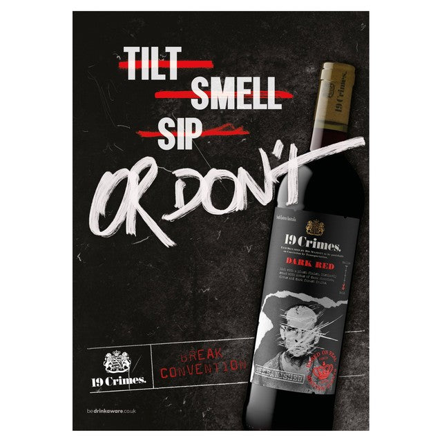 19 Crimes The Banished dark red wine 75cl - British product