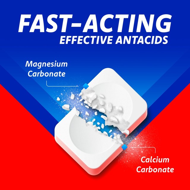 Rennie sugar free antacid tablets, imported from the UK