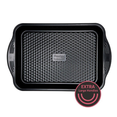 M&S Prestige Aerolift Carbon Steel Large Deep Baking Tray 45 x 29cm- Buy online at McGrocer