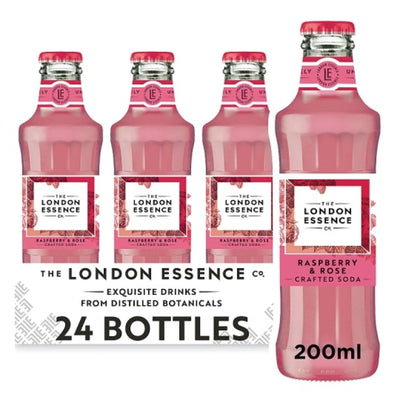 M&S London Essence Co. Raspberry & Rose Soda Drink 200ml- Buy online at McGrocer
