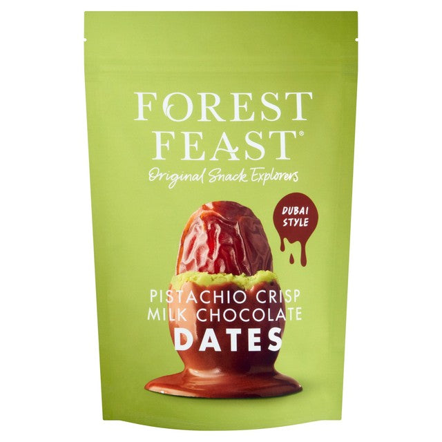 Forest Feast pistachio crisp dates with Belgian chocolate (British brand)