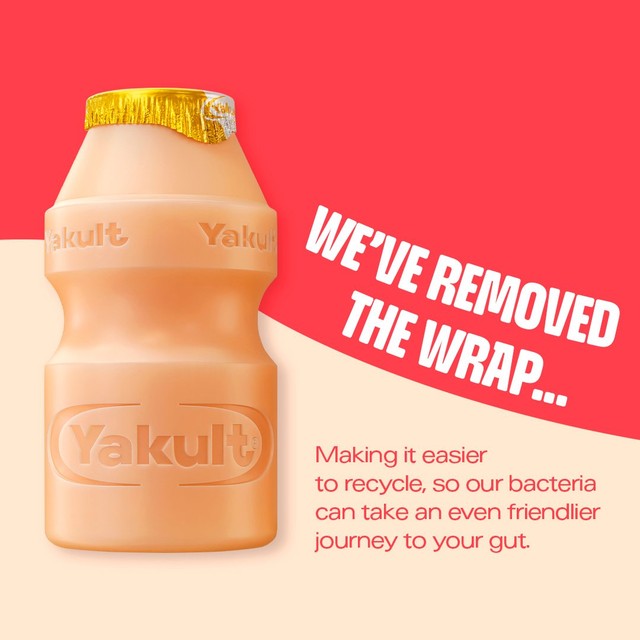 Yakult probiotic drink Peach 65ml, UK version