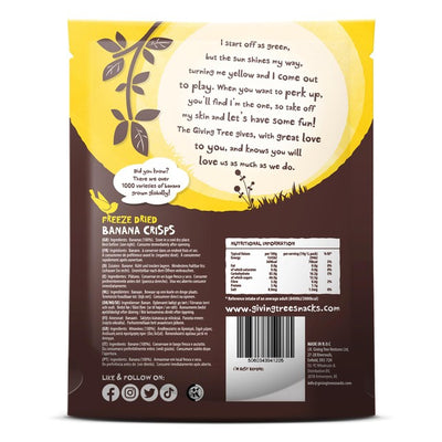 M&S Giving Tree Frysetørkede Bananchips Fruktsnack 38g- Kjøp online hos McGrocer