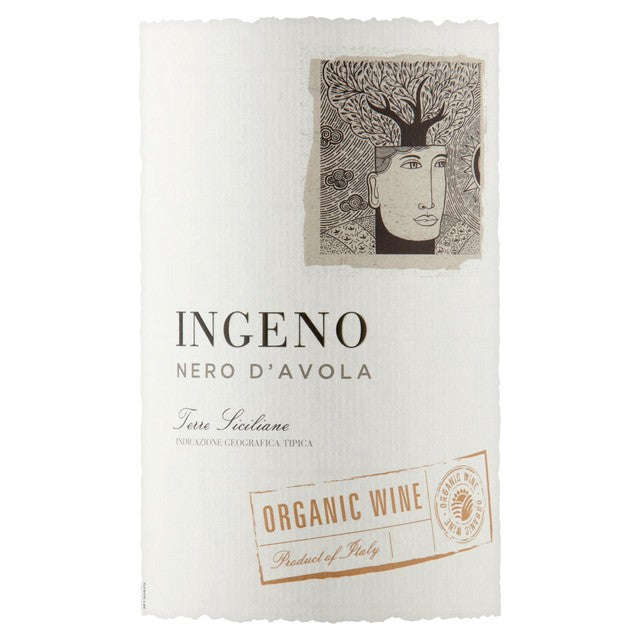 Ingeno Organic Nero d'Avola red wine 75cl, UK version