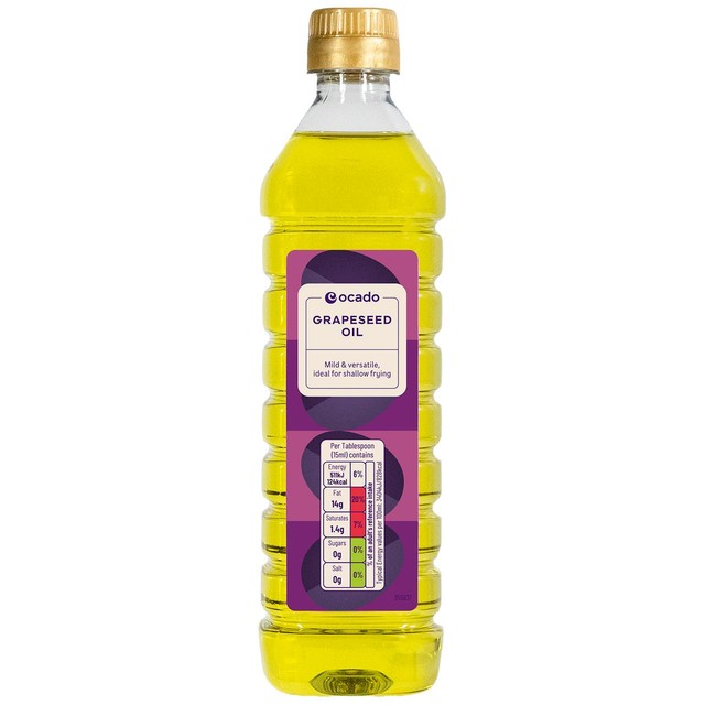 Ocado grapeseed oil 500ml, imported from the UK