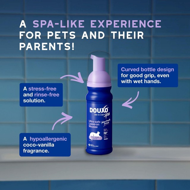 Douxo Spa no rinse cat mousse 150ml (British brand)