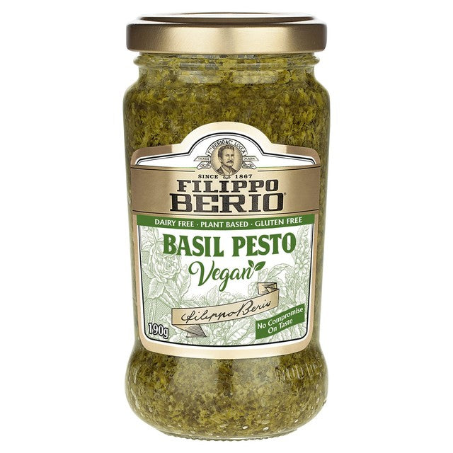 Filippo Berio vegan basil pesto sauce 190g - British product