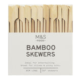 M&S mini bamboo skewers 50 pack, imported from the UK