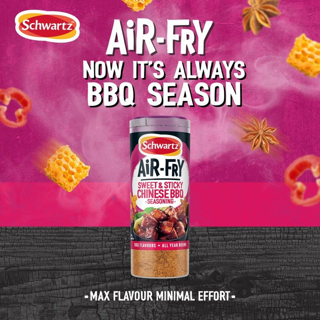 Schwartz Sweet and Sticky Chinese BBQ Seasoning Drum 125g (British brand)