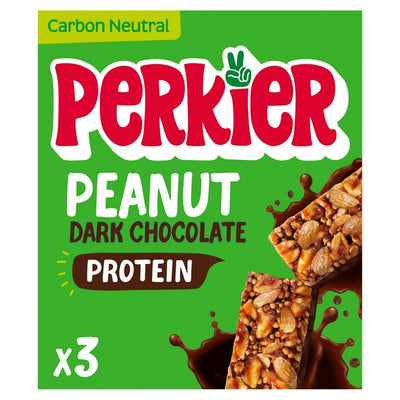 Sainsburys Perkier Peanut Dark Chocolate Bars 3 x 37g- Buy online at McGrocer