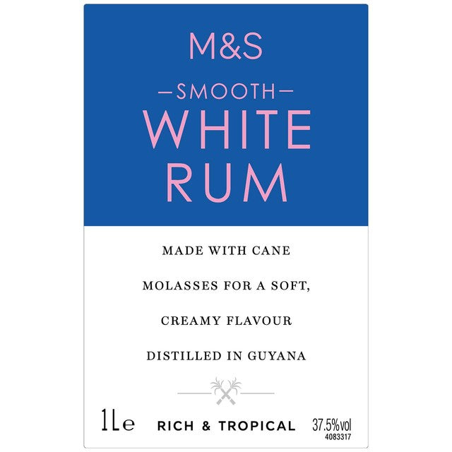 M&S Smooth White Rum, imported from the UK