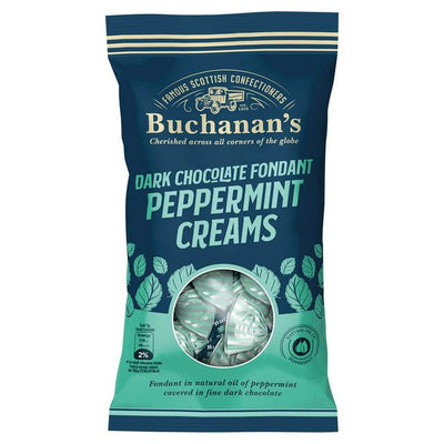 Sainsburys Buchanans Dunkle Schokoladen-Fondant-Pfefferminzcremes 120g - Online bei McGrocer kaufen