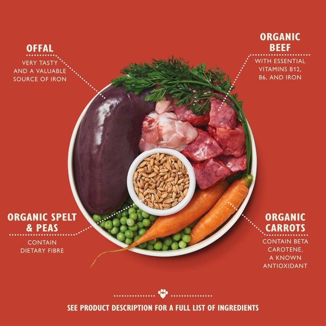 Lily's Kitchen beef and spelt wet dog food 150g, UK version