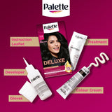 Schwarzkopf Palette Deluxe deep black permanent hair dye (British brand)