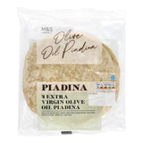 M&S extra virgin olive oil piadina flatbreads 4 pack, imported from the UK