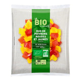 Picard frozen organic red and yellow peppers 600g, imported from the UK